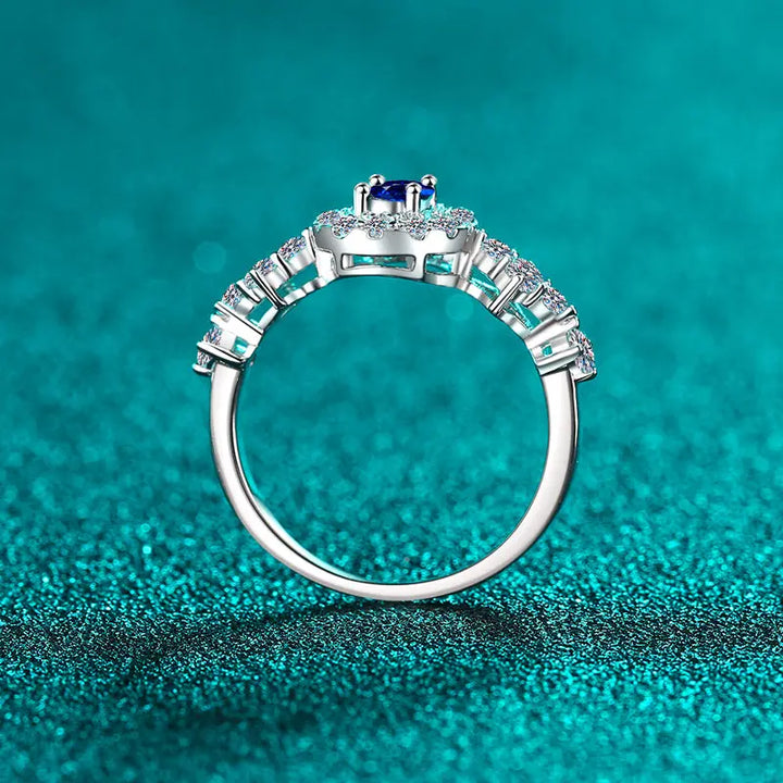 925 Sterling Silver Moissanite Ring Trendsi