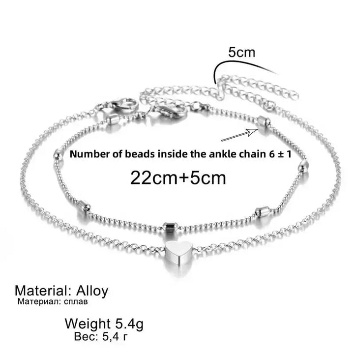 Double-Deck Love Anklet - JS District