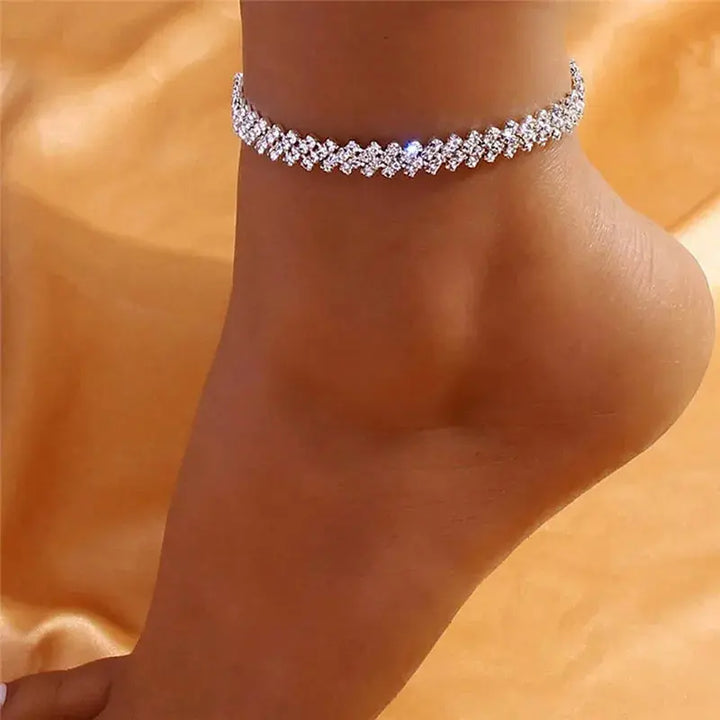 Shining Cubic Zirconia Anklet - JS District